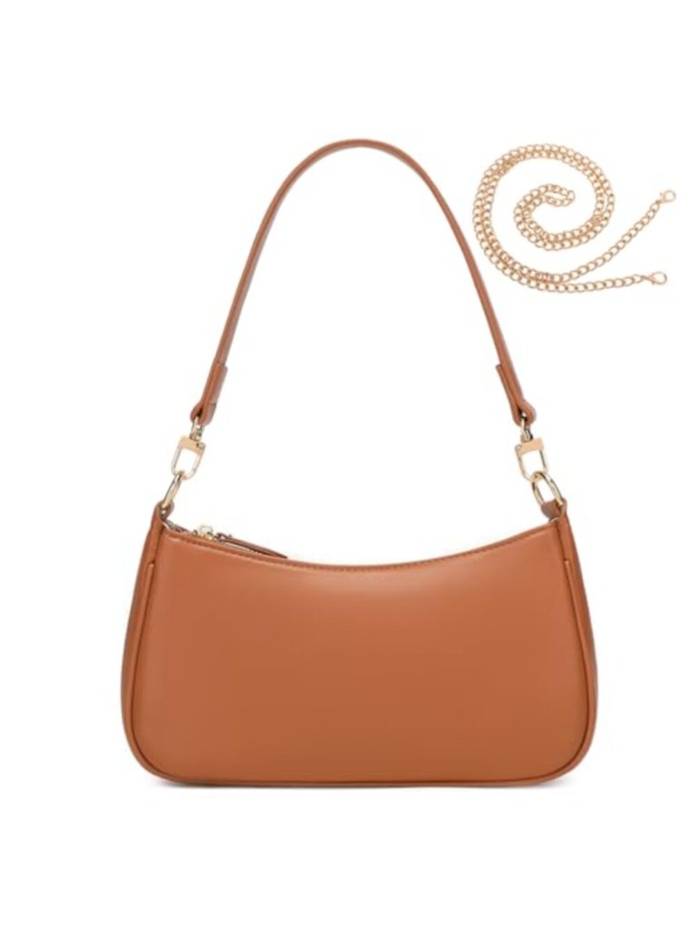PU Leather Shoulder Bag Classic Clutch Small Y2K 90s Purse